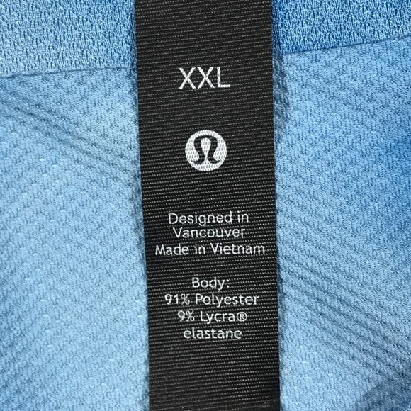 New Lululemon Fast and Free Tank Top Men XXL Blue Tie Dye Reflective Anti Odor - Picture 9 of 12